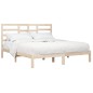 vidaXL Estructura de cama madera maciza 180x200 cm