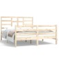 vidaXL Estructura de cama madera maciza 150x200 cm vidaXL Estructura de cama madera maciza 150x200 cm