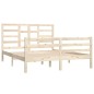 vidaXL Estructura de cama madera maciza 150x200 cm vidaXL Estructura de cama madera maciza 150x200 cm