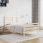 vidaXL Estructura de cama madera maciza 100x200 cm vidaXL Estructura de cama madera maciza 100x200 cm
