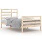 vidaXL Estructura de cama madera maciza 100x200 cm vidaXL Estructura de cama madera maciza 100x200 cm