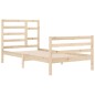 vidaXL Estructura de cama madera maciza 100x200 cm vidaXL Estructura de cama madera maciza 100x200 cm
