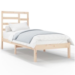 vidaXL Estructura de cama madera maciza de pino 90x200 cm