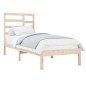 vidaXL Estructura de cama madera maciza de pino 90x200 cm