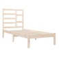 vidaXL Estructura de cama madera maciza de pino 90x200 cm