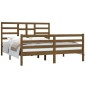 vidaXL Estructura de cama madera maciza marrón miel 160x200 cm vidaXL Estructura de cama madera maciza marrón miel 160x200 cm