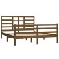 vidaXL Estructura de cama madera maciza marrón miel 160x200 cm vidaXL Estructura de cama madera maciza marrón miel 160x200 cm