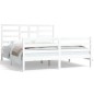 vidaXL Estructura de cama de madera maciza blanca 160x200 cm vidaXL Estructura de cama de madera maciza blanca 160x200 cm