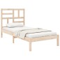 vidaXL Estructura de cama madera maciza 90x190 cm vidaXL Estructura de cama madera maciza 90x190 cm