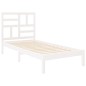 vidaXL Estructura de cama madera maciza de pino blanca 90x200 cm vidaXL Estructura de cama madera maciza de pino blanca 90x200 cm