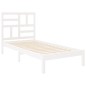 vidaXL Estructura de cama madera maciza de pino blanco 100x200 cm vidaXL Estructura de cama madera maciza de pino blanco 100x200 cm