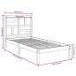 vidaXL Estructura de cama madera maciza de pino blanco 100x200 cm vidaXL Estructura de cama madera maciza de pino blanco 100x200 cm