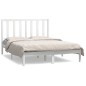 vidaXL Estructura de cama de madera maciza de pino blanca 140x190 cm