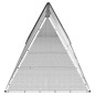 vidaXL Jaula de conejos acero galvanizado antracita 403,5x80,5x71 cm vidaXL Jaula de conejos acero galvanizado antracita 403,5x80,5x71 cm