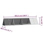 vidaXL Jaula de conejos acero galvanizado antracita 403,5x80,5x71 cm vidaXL Jaula de conejos acero galvanizado antracita 403,5x80,5x71 cm