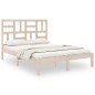vidaXL Estructura de cama de madera maciza de pino 160x200 cm vidaXL Estructura de cama de madera maciza de pino 160x200 cm