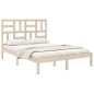 vidaXL Estructura de cama de madera maciza de pino 160x200 cm vidaXL Estructura de cama de madera maciza de pino 160x200 cm