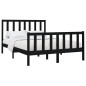 vidaXL Estructura de cama de madera maciza de pino negro 160x200 cm vidaXL Estructura de cama de madera maciza de pino negro 160x200 cm