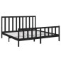 vidaXL Estructura de cama madera maciza de pino negro 180x200 cm vidaXL Estructura de cama madera maciza de pino negro 180x200 cm