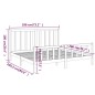 vidaXL Estructura de cama madera maciza de pino negro 180x200 cm vidaXL Estructura de cama madera maciza de pino negro 180x200 cm