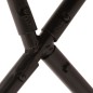 vidaXL Silla Butterfly de piel de cabra auténtica negra y blanca vidaXL Silla Butterfly de piel de cabra auténtica negra y blanca
