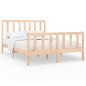 vidaXL Estructura de cama de madera maciza de pino 140x200 cm vidaXL Estructura de cama de madera maciza de pino 140x200 cm