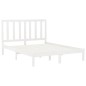 vidaXL Estructura de cama madera maciza king size blanca 150x200 cm vidaXL Estructura de cama madera maciza king size blanca 150x200 cm