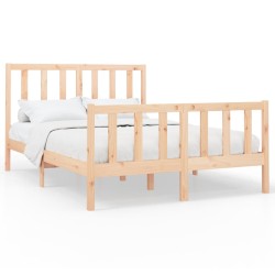 vidaXL Estructura de cama madera maciza de pino 150x200 cm