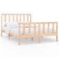 vidaXL Estructura de cama madera maciza de pino 150x200 cm vidaXL Estructura de cama madera maciza de pino 150x200 cm