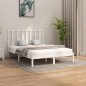 vidaXL Estructura de cama de madera maciza blanca 140x200 cm vidaXL Estructura de cama de madera maciza blanca 140x200 cm