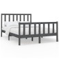 vidaXL Estructura de cama de madera maciza de pino gris 160x200 cm vidaXL Estructura de cama de madera maciza de pino gris 160x200 cm