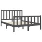 vidaXL Estructura de cama de madera maciza de pino gris 160x200 cm vidaXL Estructura de cama de madera maciza de pino gris 160x200 cm