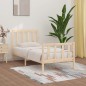 vidaXL Estructura de cama madera maciza 90x200 cm vidaXL Estructura de cama madera maciza 90x200 cm