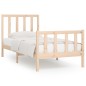 vidaXL Estructura de cama madera maciza 90x200 cm vidaXL Estructura de cama madera maciza 90x200 cm