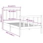 vidaXL Estructura de cama madera maciza 90x200 cm vidaXL Estructura de cama madera maciza 90x200 cm