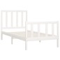 vidaXL Estructura de cama madera maciza de pino blanco 100x200 cm vidaXL Estructura de cama madera maciza de pino blanco 100x200 cm