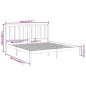 vidaXL Estructura de cama madera maciza 180x200 cm vidaXL Estructura de cama madera maciza 180x200 cm