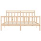 vidaXL Estructura de cama de madera maciza de pino 200x200 cm vidaXL Estructura de cama de madera maciza de pino 200x200 cm