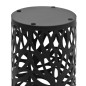 vidaXL Paragüero diseño de hojas acero negro vidaXL Paragüero diseño de hojas acero negro