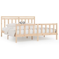 vidaXL Estructura de cama madera maciza de pino 180x200 cm