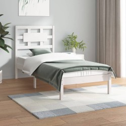 vidaXL Estructura de cama madera maciza de pino blanco 90x200 cm