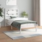 vidaXL Estructura de cama madera maciza de pino blanco 90x200 cm vidaXL Estructura de cama madera maciza de pino blanco 90x200 cm