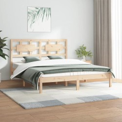 vidaXL Estructura de cama madera maciza de pino 140x200 cm