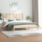 vidaXL Estructura de cama madera maciza de pino 140x200 cm