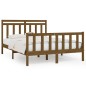 vidaXL Estructura de cama madera maciza pino marrón miel 150x200 cm vidaXL Estructura de cama madera maciza pino marrón miel 150x200 cm