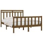 vidaXL Estructura de cama madera maciza pino marrón miel 150x200 cm vidaXL Estructura de cama madera maciza pino marrón miel 150x200 cm