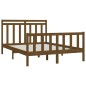 vidaXL Estructura de cama madera maciza pino marrón miel 150x200 cm vidaXL Estructura de cama madera maciza pino marrón miel 150x200 cm