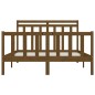 vidaXL Estructura de cama madera maciza pino marrón miel 150x200 cm vidaXL Estructura de cama madera maciza pino marrón miel 150x200 cm