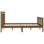 vidaXL Estructura de cama madera maciza pino marrón miel 150x200 cm vidaXL Estructura de cama madera maciza pino marrón miel 150x200 cm