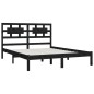 vidaXL Estructura de cama madera maciza de pino negra 180x200 cm vidaXL Estructura de cama madera maciza de pino negra 180x200 cm